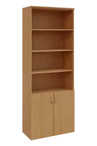 N 6 - 8DN4 kancelářská skříň, 2-dveřová/nika, 2150x800x400, buk Royal